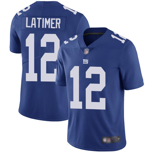 Men New York Giants 12 Cody Latimer Royal Blue Team Color Vapor Untouchable Limited Player Football NFL Jersey